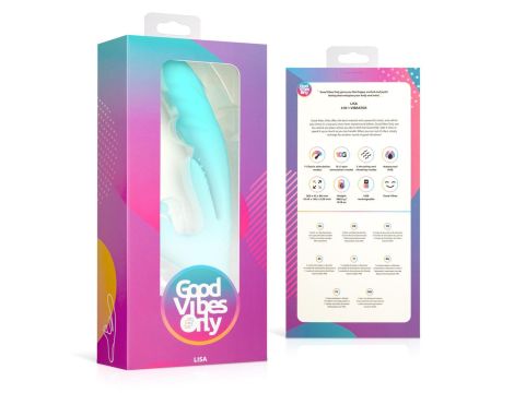 Good Vibes Only - Lisa Thrusting Rabbit Vibrator with G-Spot Stimulator - 9