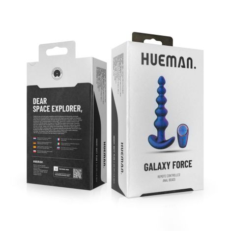 Hueman - Galaxy Force Vibrating Butt Plug with Remote - 2