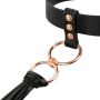 Rosy Gold - Collar with Flogger - Black - 7