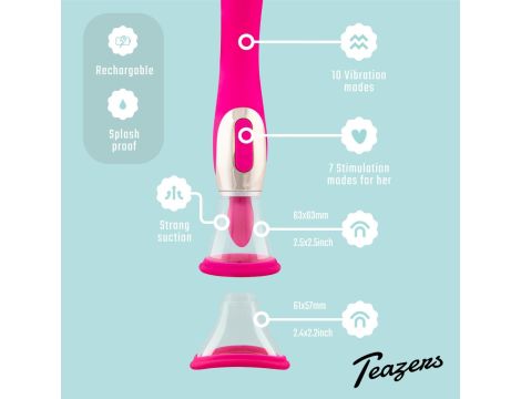 Pleasure Pump With G-Spot Vibrator - Pink - 12