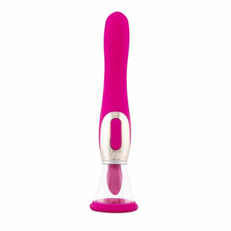 Pleasure Pump With G-Spot Vibrator - Pink - 4