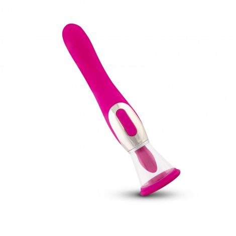 Pleasure Pump With G-Spot Vibrator - Pink - 8