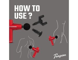 Teazers - Massage Gun - Red - image 2