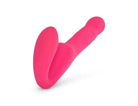 Teazers Strapless Strap On Vibrator - Pink - 12