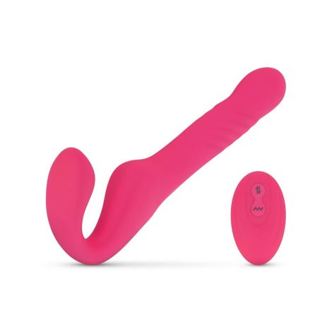 Teazers Strapless Strap On Vibrator - Pink - 5