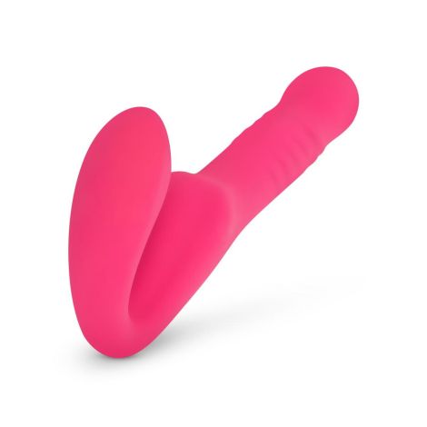 Teazers Strapless Strap On Vibrator - Pink - 12