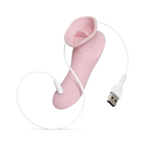 Clitoral Stimulator With Thong - Pink - 2