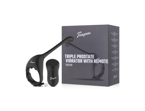 Teazers Triple Prostate Vibrator with Remote