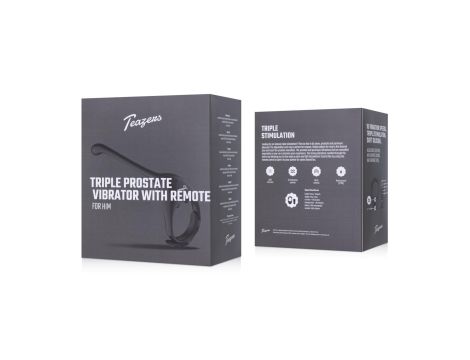 Teazers Triple Prostate Vibrator with Remote - 15