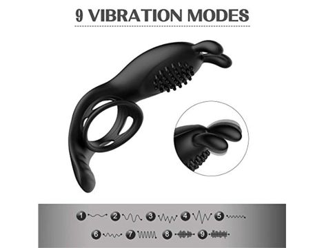 RabbitVibration Cock Ring with remote - 7