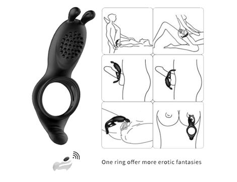 RabbitVibration Cock Ring with remote - 8