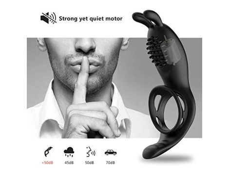 RabbitVibration Cock Ring with remote - 9