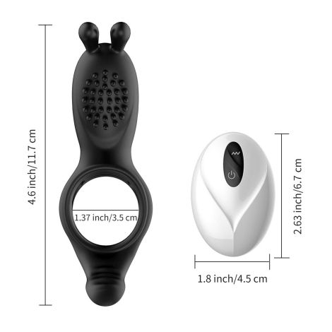 RabbitVibration Cock Ring with remote - 3