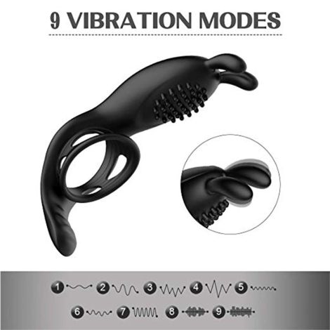 RabbitVibration Cock Ring with remote - 7