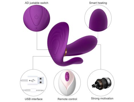 Remote wearable vibrator PURPLE - 15