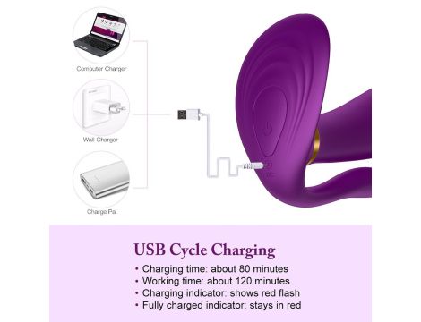 Remote wearable vibrator PURPLE - 16