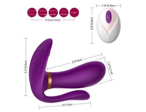 Remote wearable vibrator PURPLE - 17