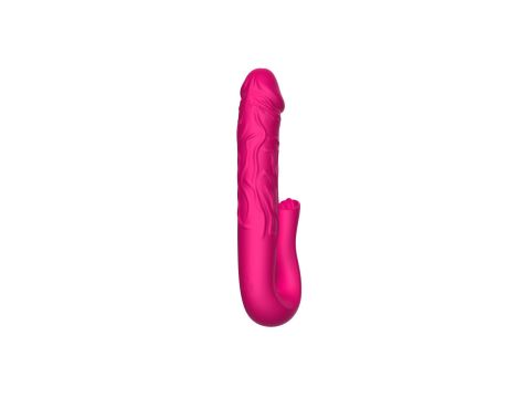 Realistic Tongue Stimulating Dildo Vibrator - 4