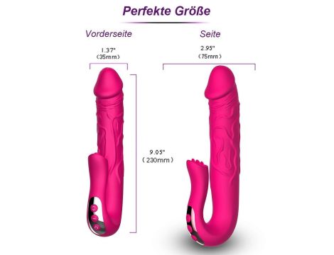 Realistic Tongue Stimulating Dildo Vibrator - 13