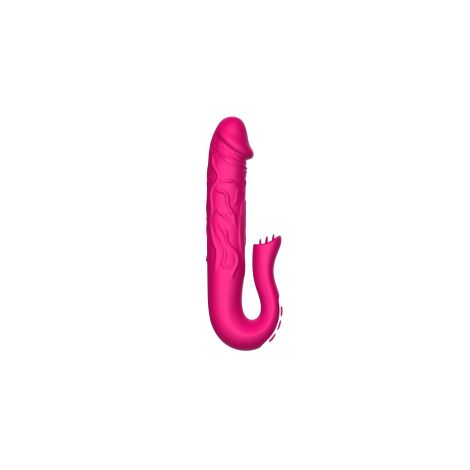 Realistic Tongue Stimulating Dildo Vibrator - 2