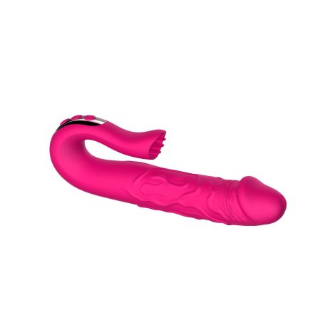 Realistic Tongue Stimulating Dildo Vibrator - 8