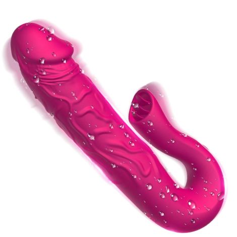 Realistic Tongue Stimulating Dildo Vibrator - 10