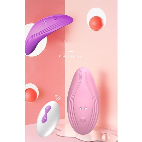 Ultrathin Wearable remote mini vibe PINK - 17