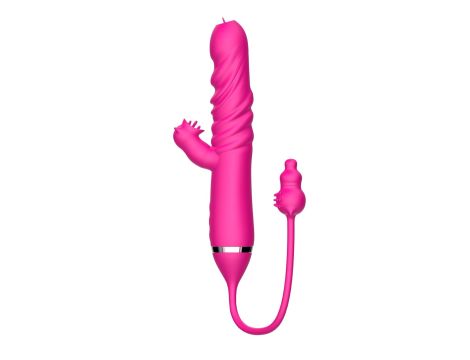 Tongue licking Triple Stimulation Thrusting Vibrator - 6