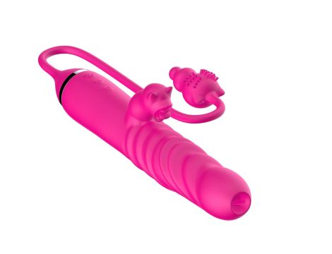 Tongue licking Triple Stimulation Thrusting Vibrator - 10