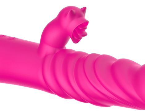 Tongue licking Triple Stimulation Thrusting Vibrator - 14