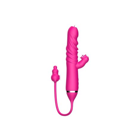 Tongue licking Triple Stimulation Thrusting Vibrator - 9