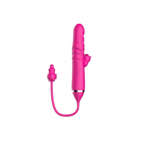 Tongue licking Triple Stimulation Thrusting Vibrator - 10