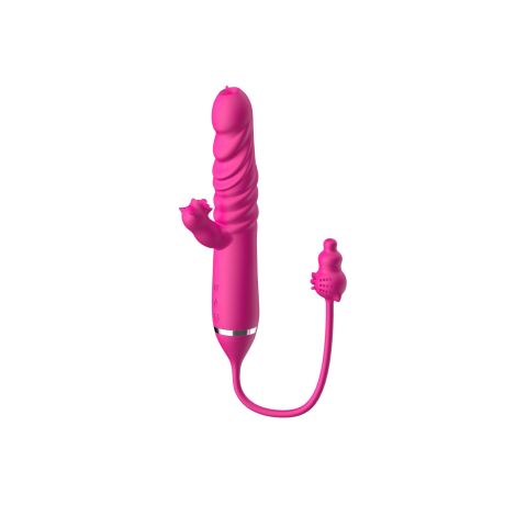 Tongue licking Triple Stimulation Thrusting Vibrator - 14