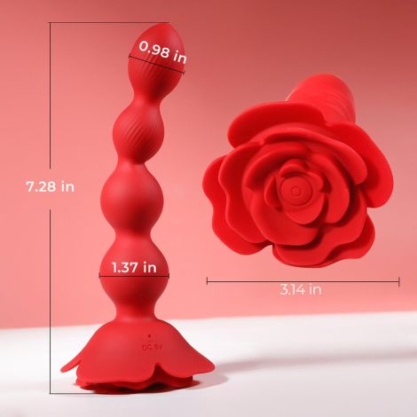 Rose rotating anal beads - 7