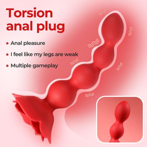 Rose rotating anal beads - 8