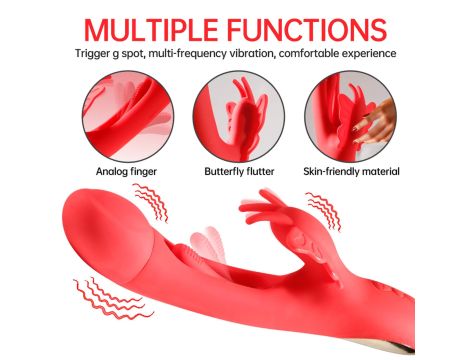 Butterfuly dual flicking vibrator - 3