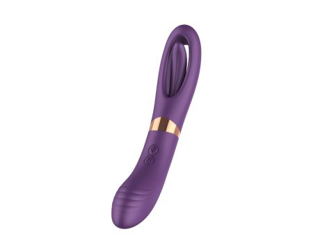 Flicking dual g spot vibrator