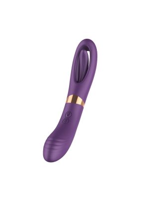 Flicking dual g spot vibrator