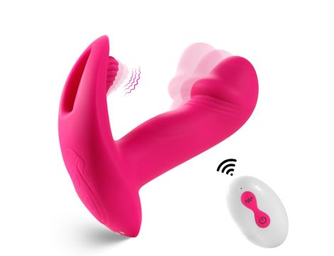 Flicking wearable vibrator