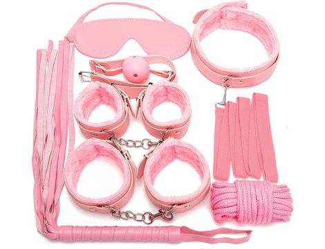 Fetish Fever - Bondage Set - 7 pieces - Pink