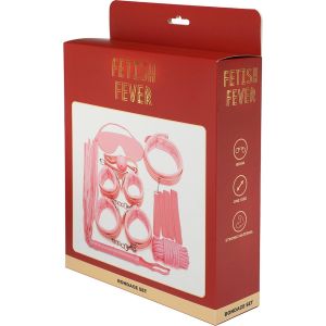 Fetish Fever - Bondage Set - 7 pieces - Pink - image 2