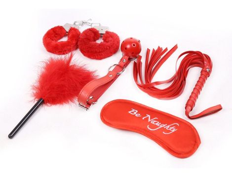 Fetish Fever - Bondage Set - 5 pieces - Red