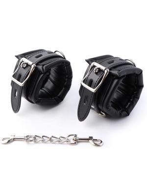 Fetish Fever - Cuffs with chain - Black