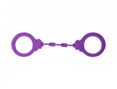 Kajdanki-Silicone Handcuffs Party Hard Suppression Purple - 2