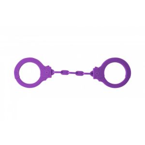 Kajdanki-Silicone Handcuffs Party Hard Suppression Purple - image 2