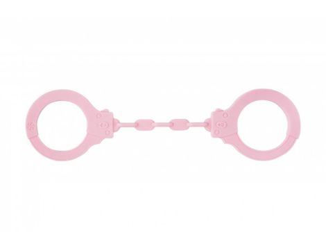 Kajdanki-Silicone Handcuffs Party Hard Suppression Pink - 2