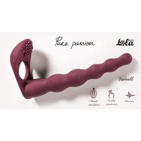 Strap-on Pure Passion Farnell Wine Red