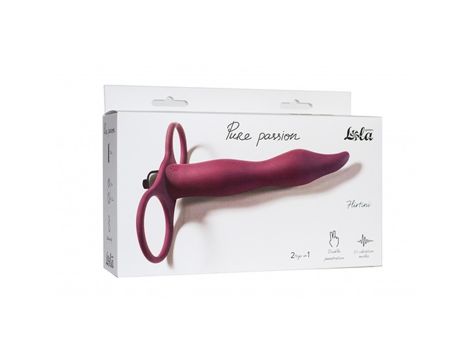 Strap - on Pure Passion Flirtini Wine red