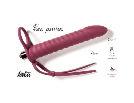 Strap-on Pure Passion Rori Wine Red