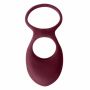 Pierścień- Vibrating Double Cockring Daydream Wine Red - 4